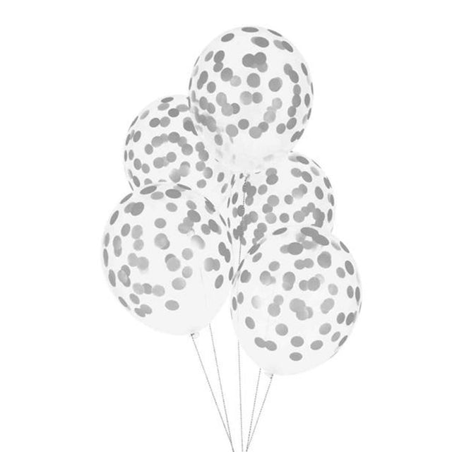 My Little Day Dot Silver Ballon 5 Stk.