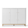Oliver Furniture Wood Multiskab 3 Døre Hvid/Eg