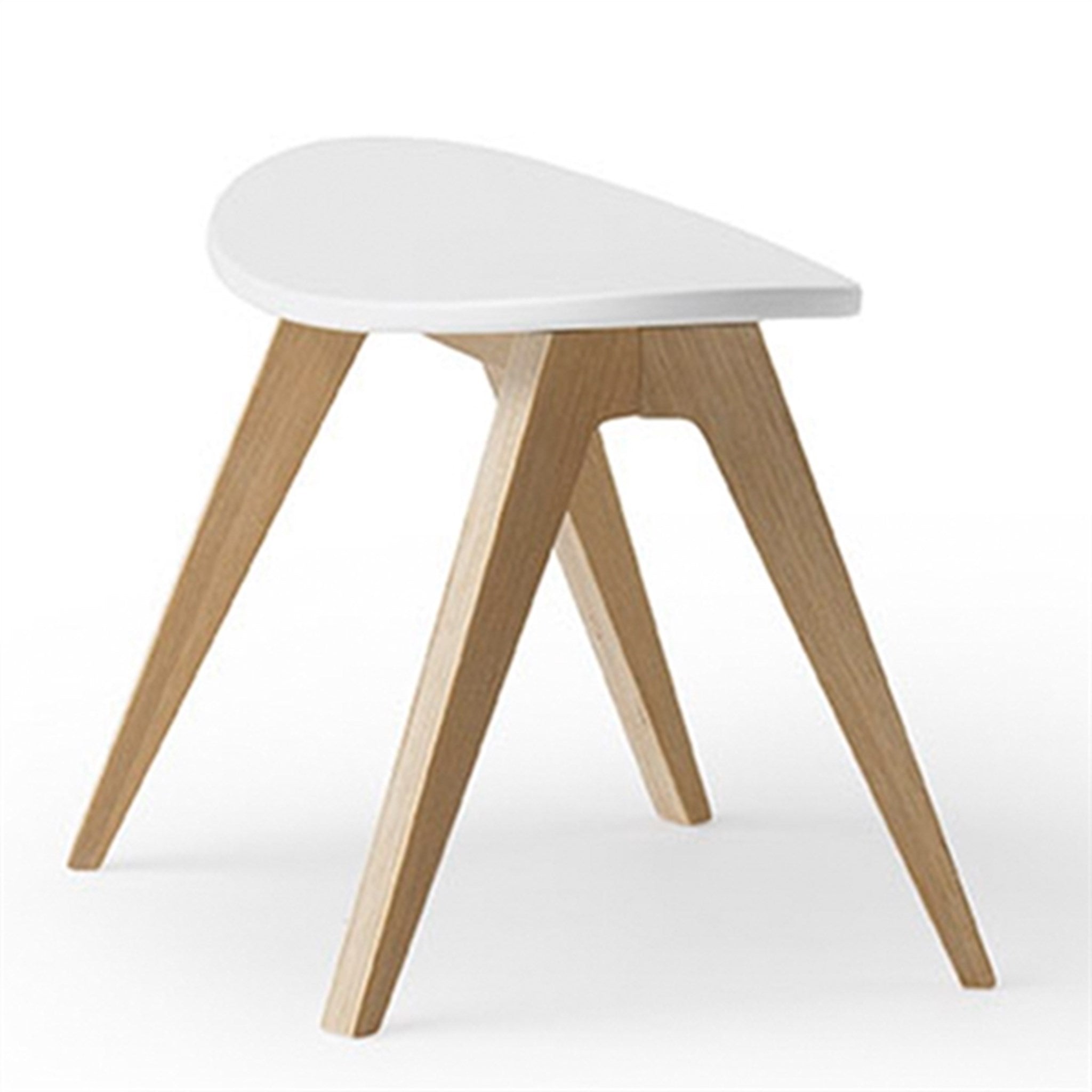 Oliver Furniture Wood Ping Pong Taburet Hvid