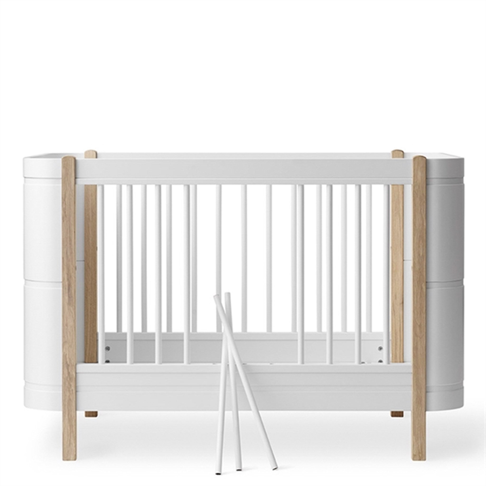 Oliver Furniture Wood Mini+ Tremmeseng inkl. Junior Kit Hvid/Eg 6
