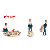 Play&Go 2-i-1 Legetæppe Stripes Mustard