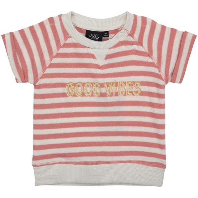 Sofie Schnoor Pink Off White Stripe T-shirt