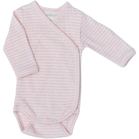 Serendipity Rosebud/Offwhite Newborn Slå-Om Body