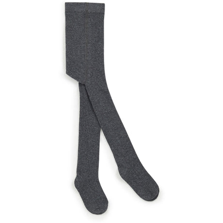 BONTON Dark Heather Grey Strømpebukser Rib