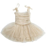 Dolly by Le Petit Tom Pearl Tulle Ballerina Kjole Cream