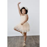 Dolly by Le Petit Tom Pearl Tulle Ballerina Kjole Cream 2