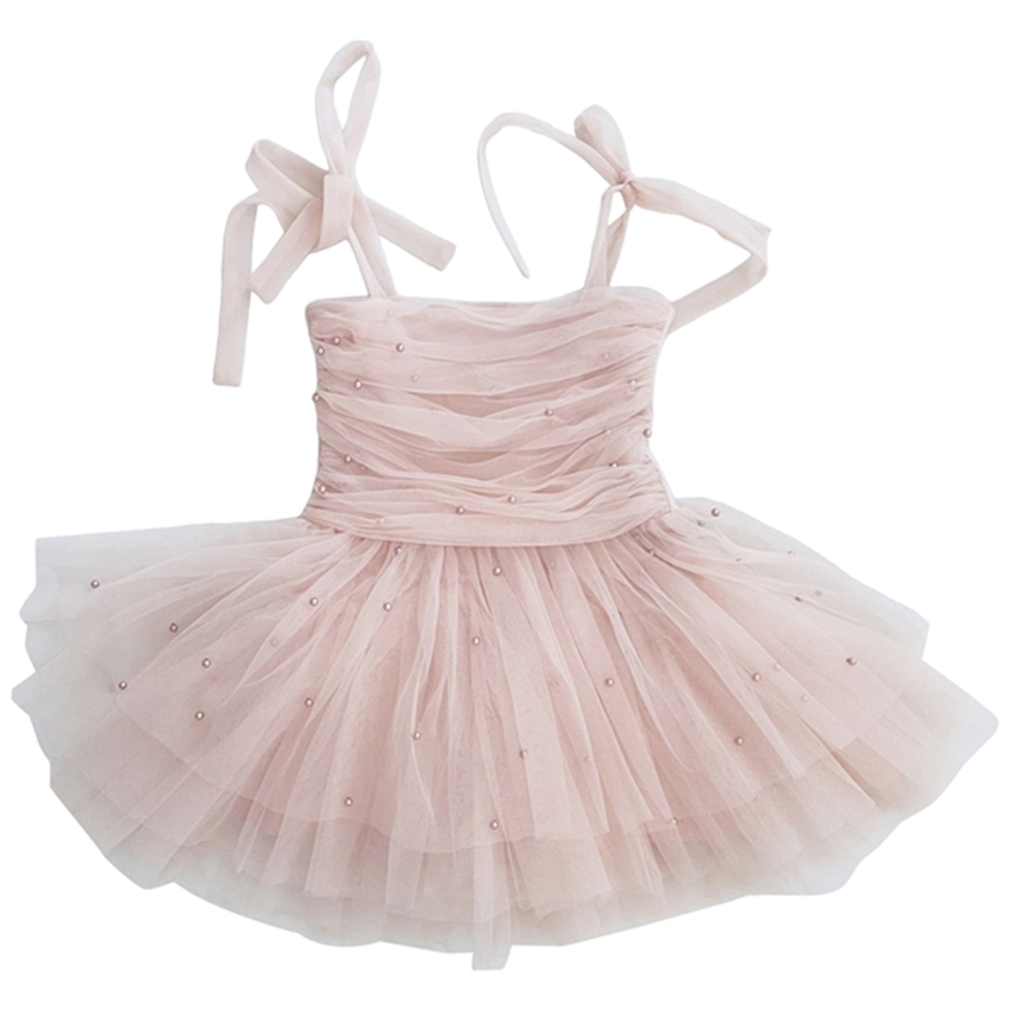 Dolly by Le Petit Tom Pearl Tulle Ballerina Kjole Pink