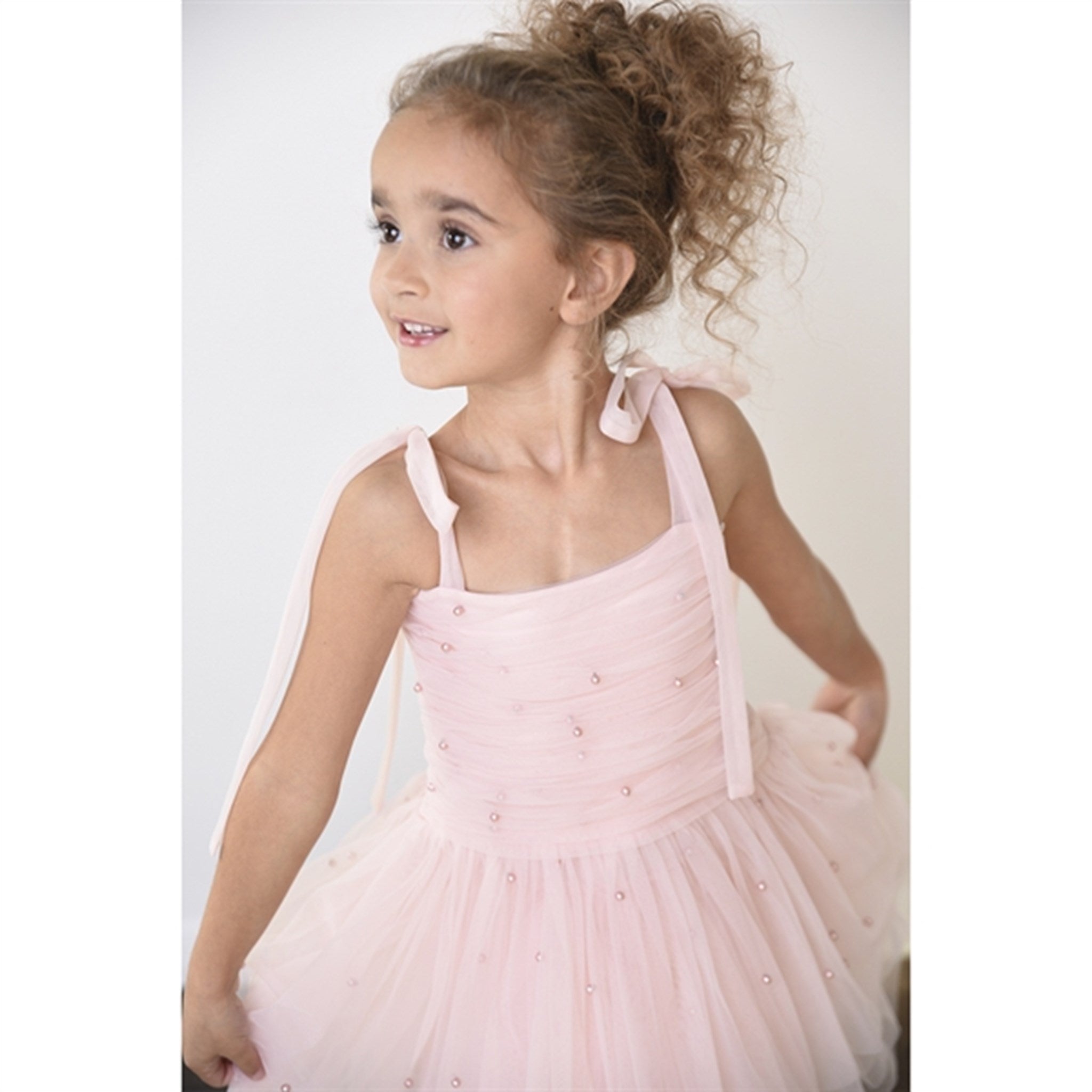 Dolly by Le Petit Tom Pearl Tulle Ballerina Kjole Pink 2