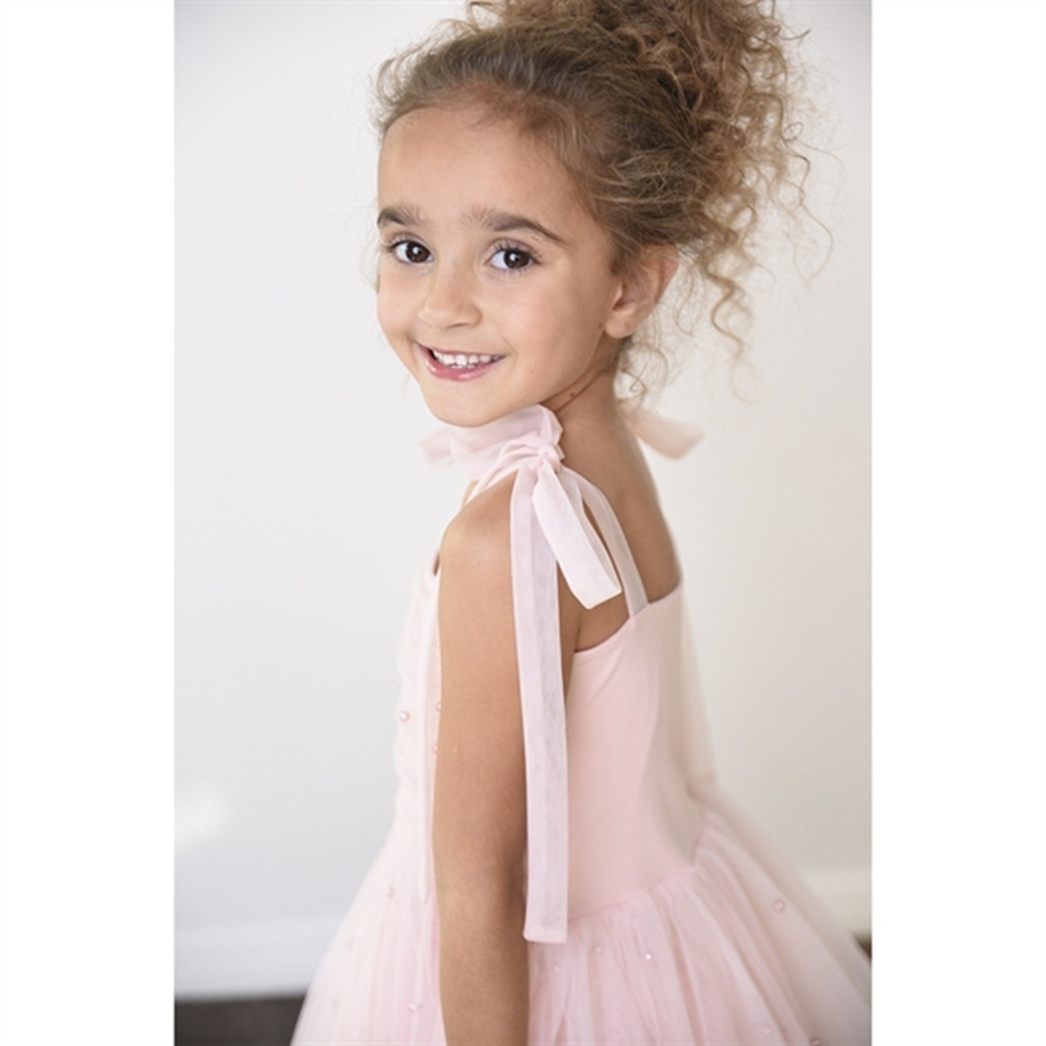 Dolly by Le Petit Tom Pearl Tulle Ballerina Kjole Pink 5