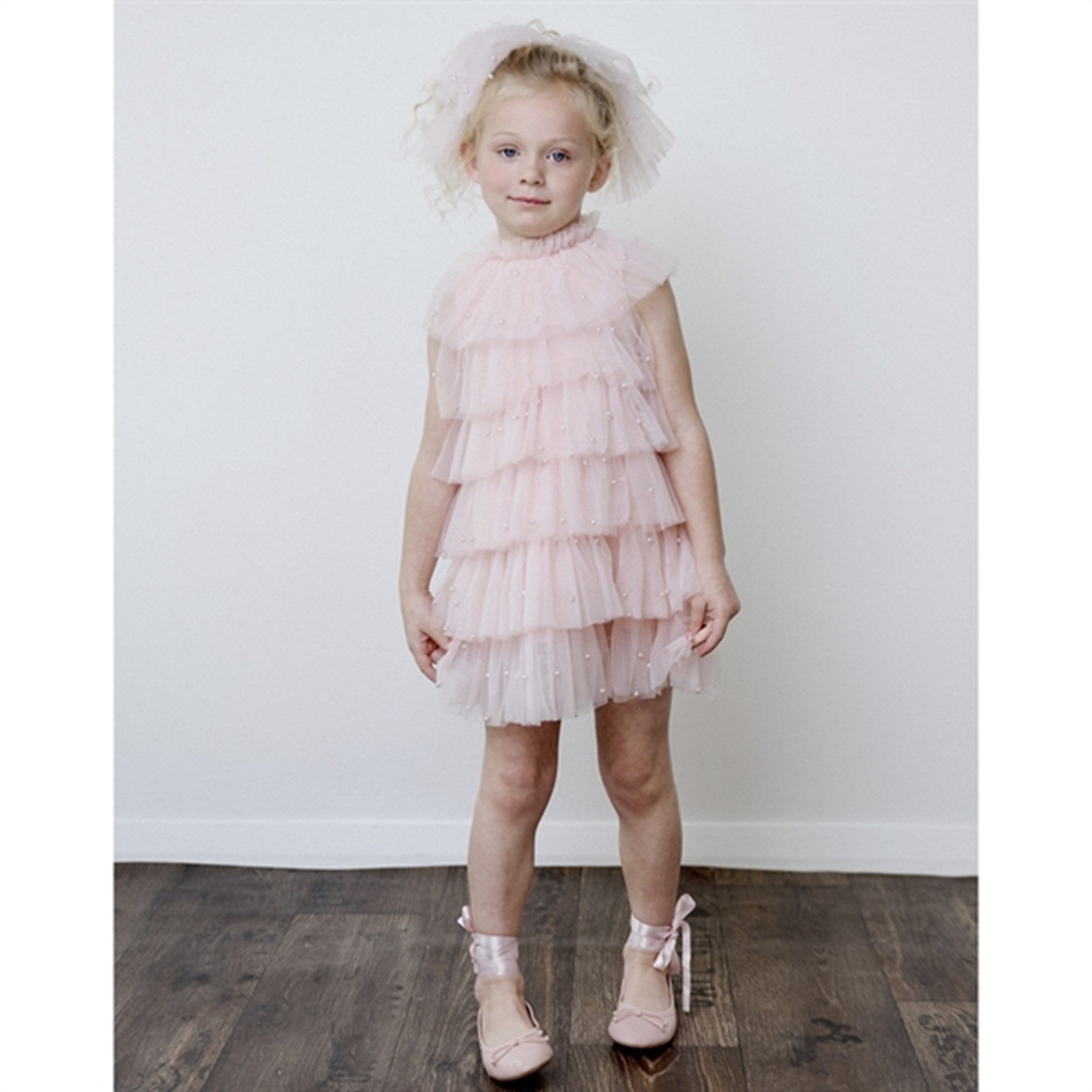 Dolly by Le Petit Tom Pearl Tutully Tiered Tulle Tuttu Kjole Pink 4