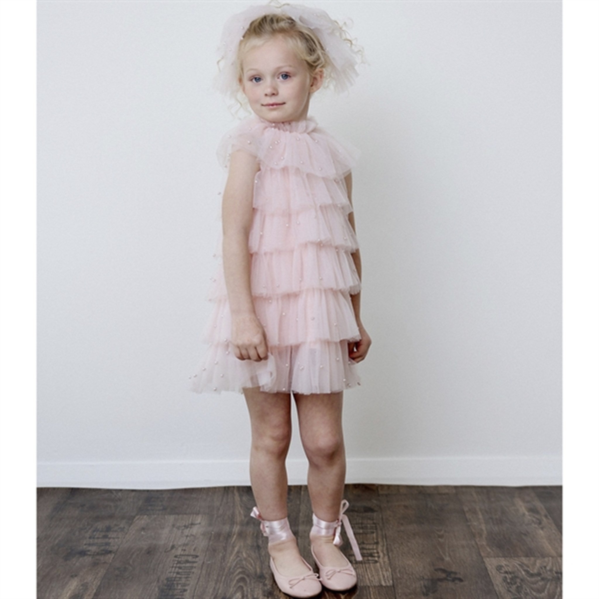 Dolly by Le Petit Tom Pearl Tutully Tiered Tulle Tuttu Kjole Pink 5