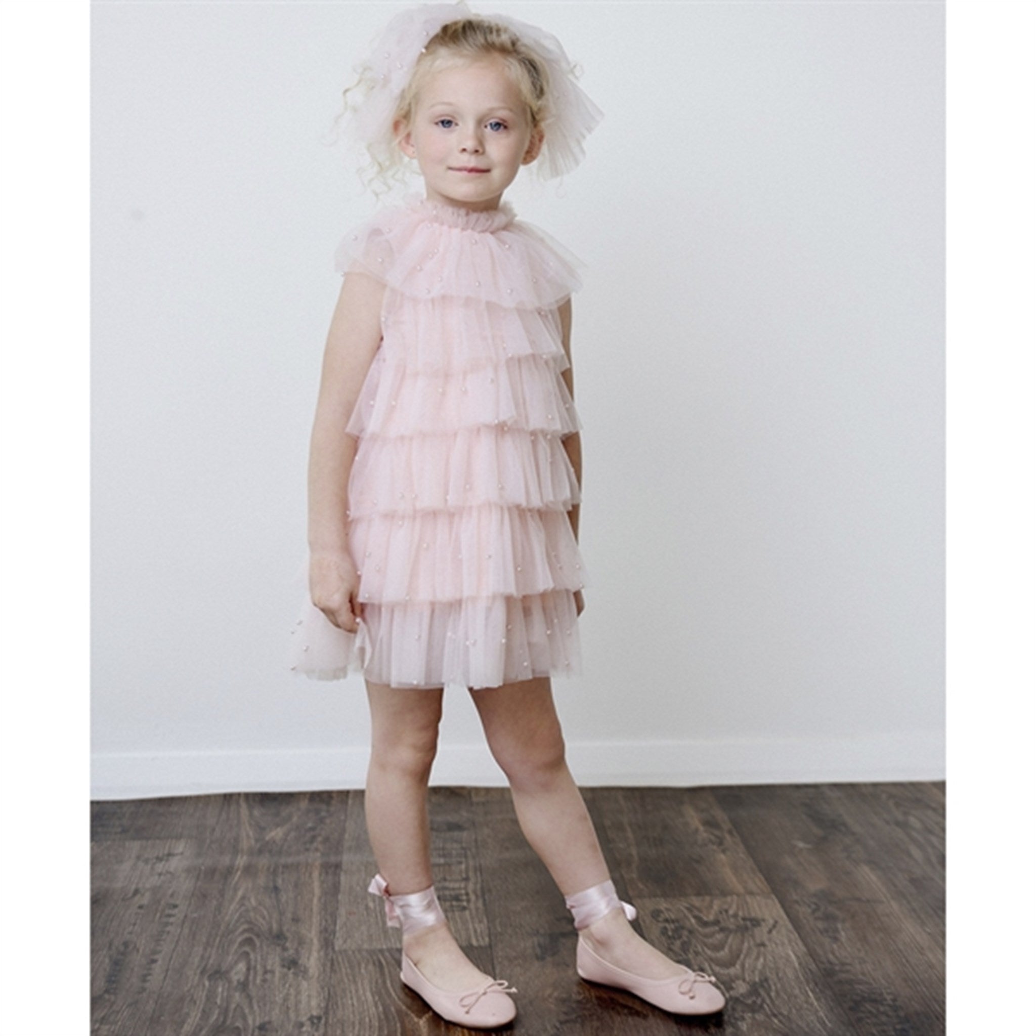 Dolly by Le Petit Tom Pearl Tutully Tiered Tulle Tuttu Kjole Pink 6