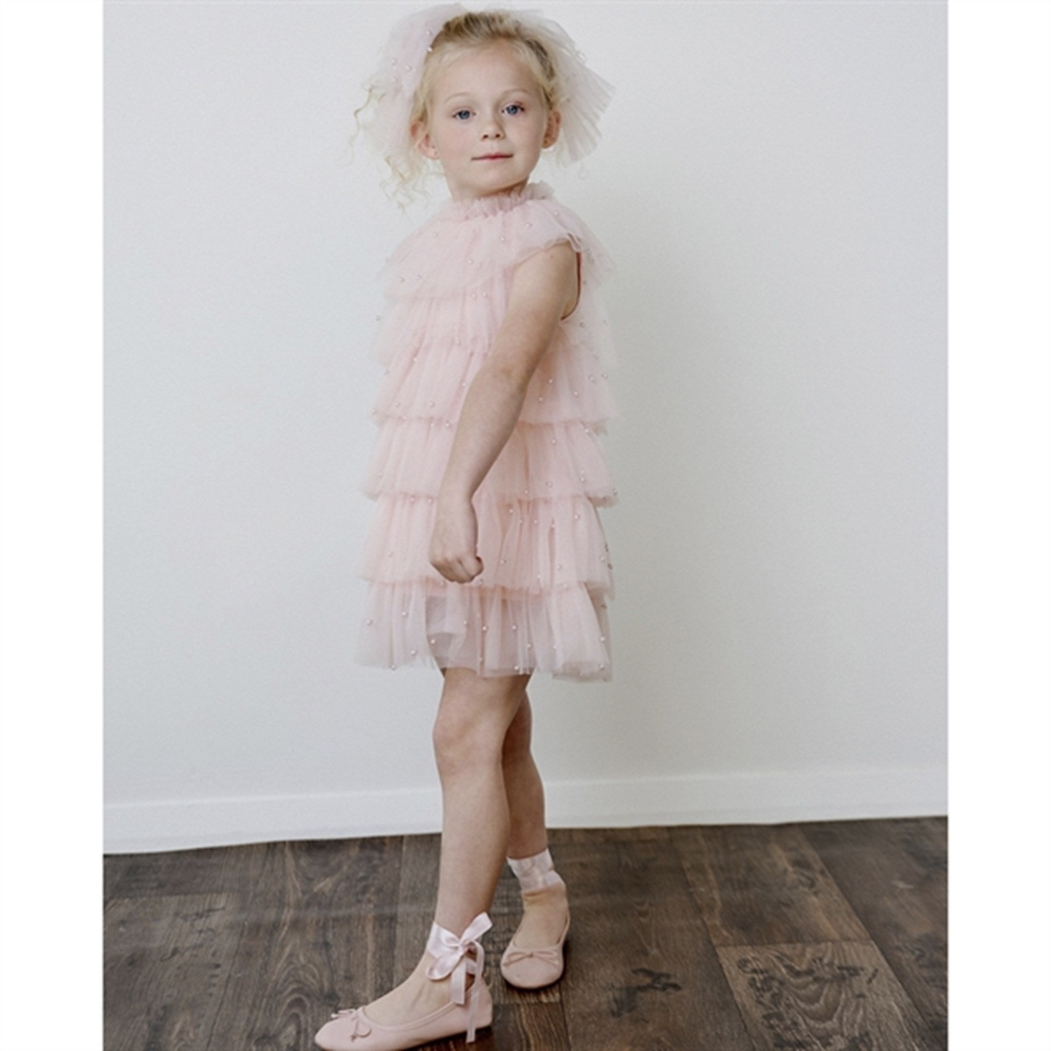 Dolly by Le Petit Tom Pearl Tutully Tiered Tulle Tuttu Kjole Pink 3