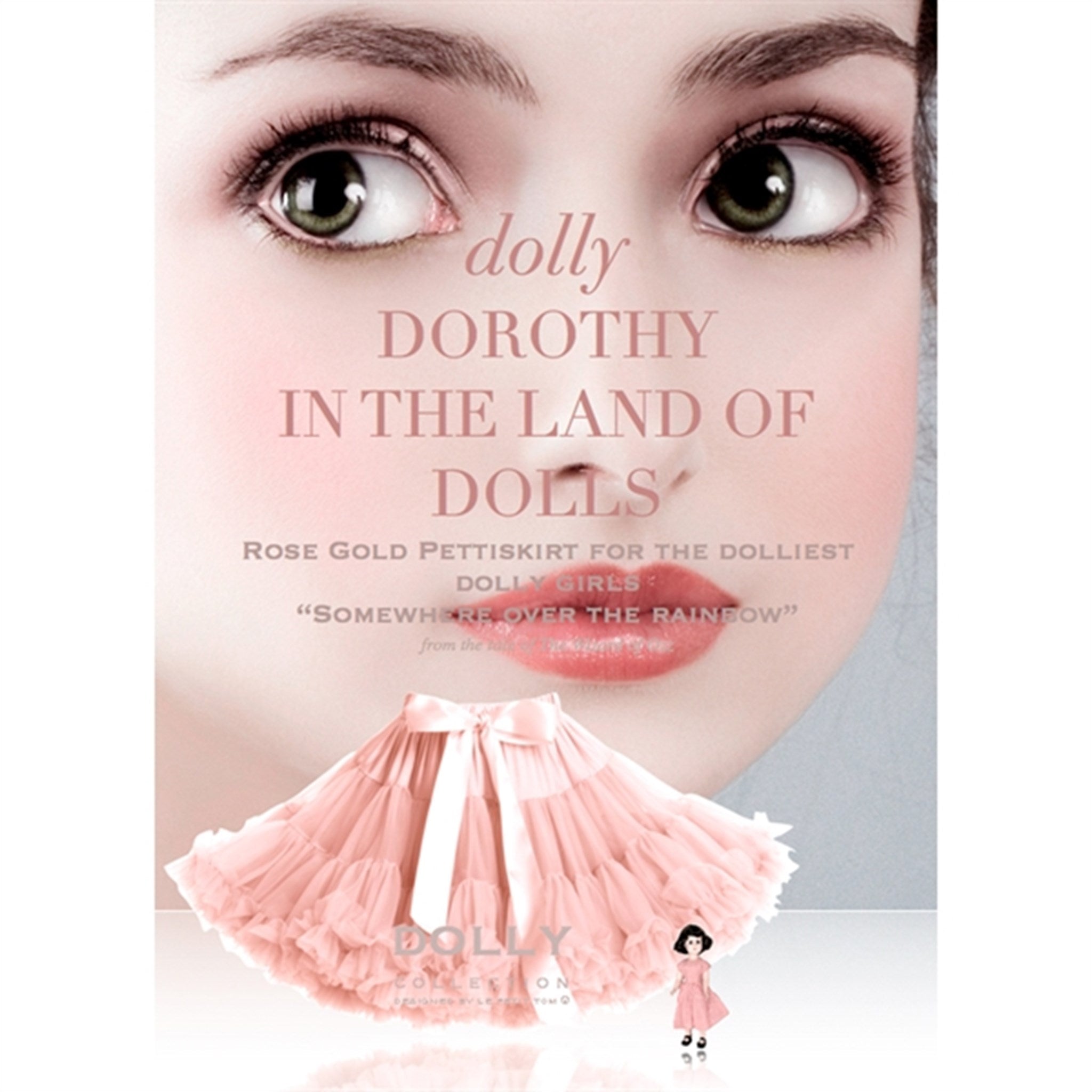 Dolly By Le Petit Tom Pettiskirt Dorothy In The Land Of Dolls Nederdel Ballet Pink 2