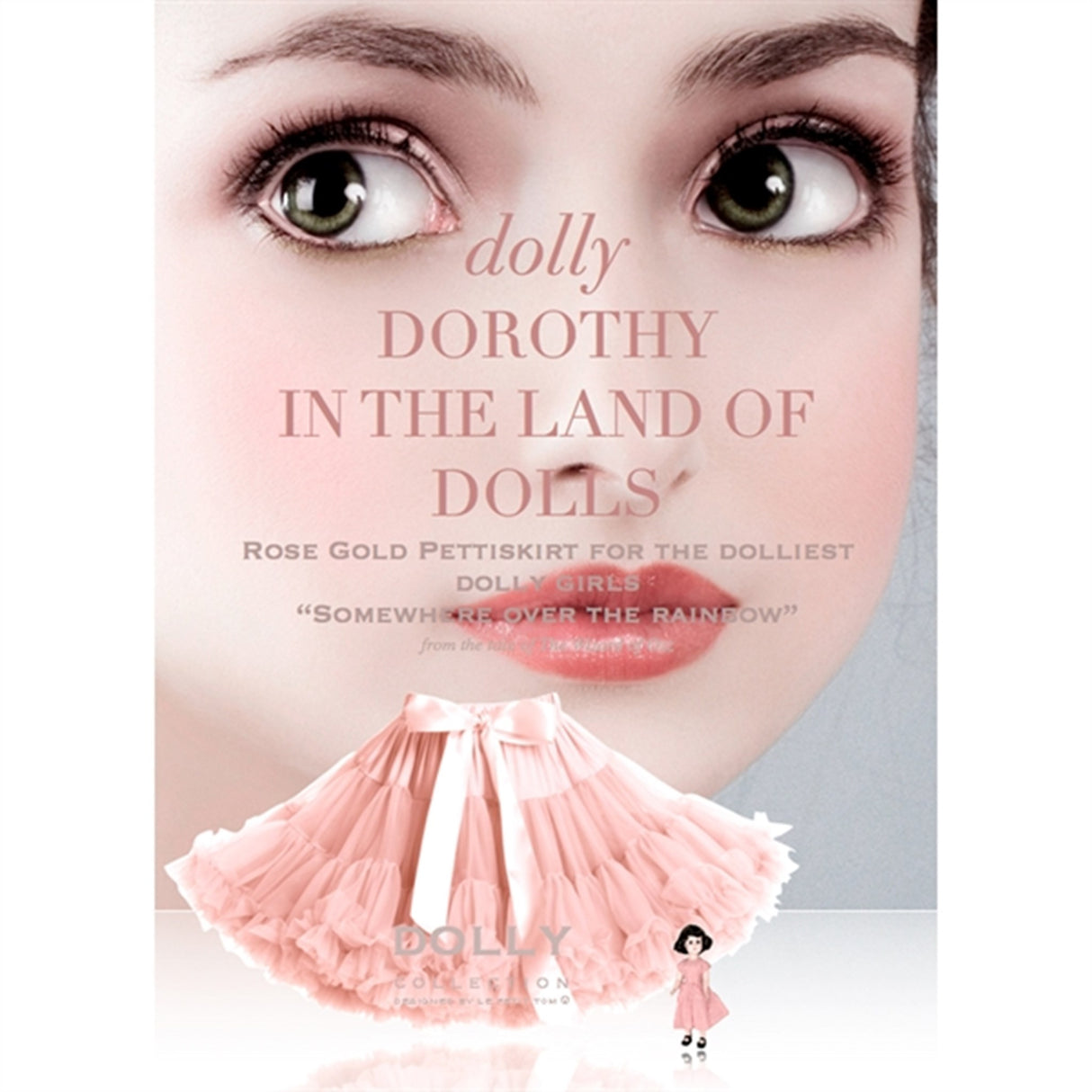 Dolly By Le Petit Tom Pettiskirt Dorothy In The Land Of Dolls Nederdel Ballet Pink