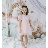 Dolly by Le Petit Tom Unicorn Rainbow Puff Tulle Kjole Rainbow Pastel