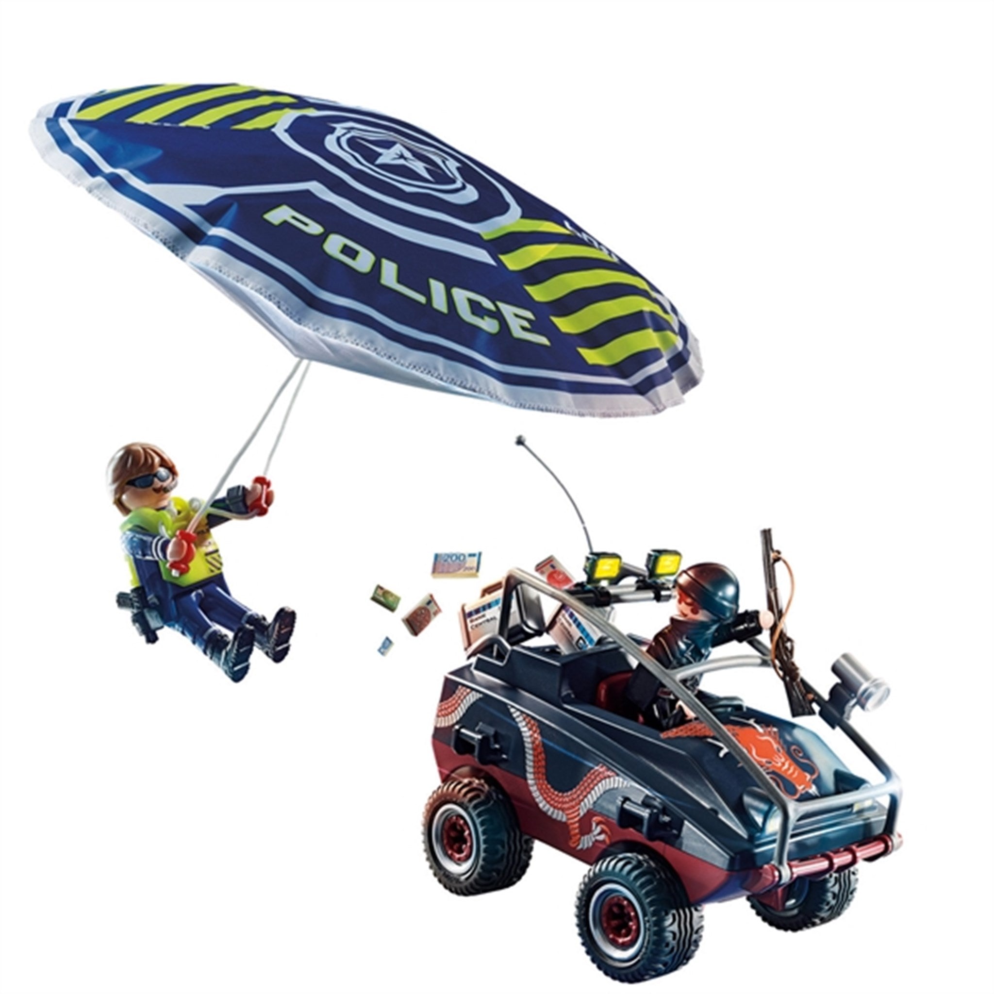 Playmobil® City Action - Politi-Faldskærm: Jagt efter Amfibiekøretøj 3