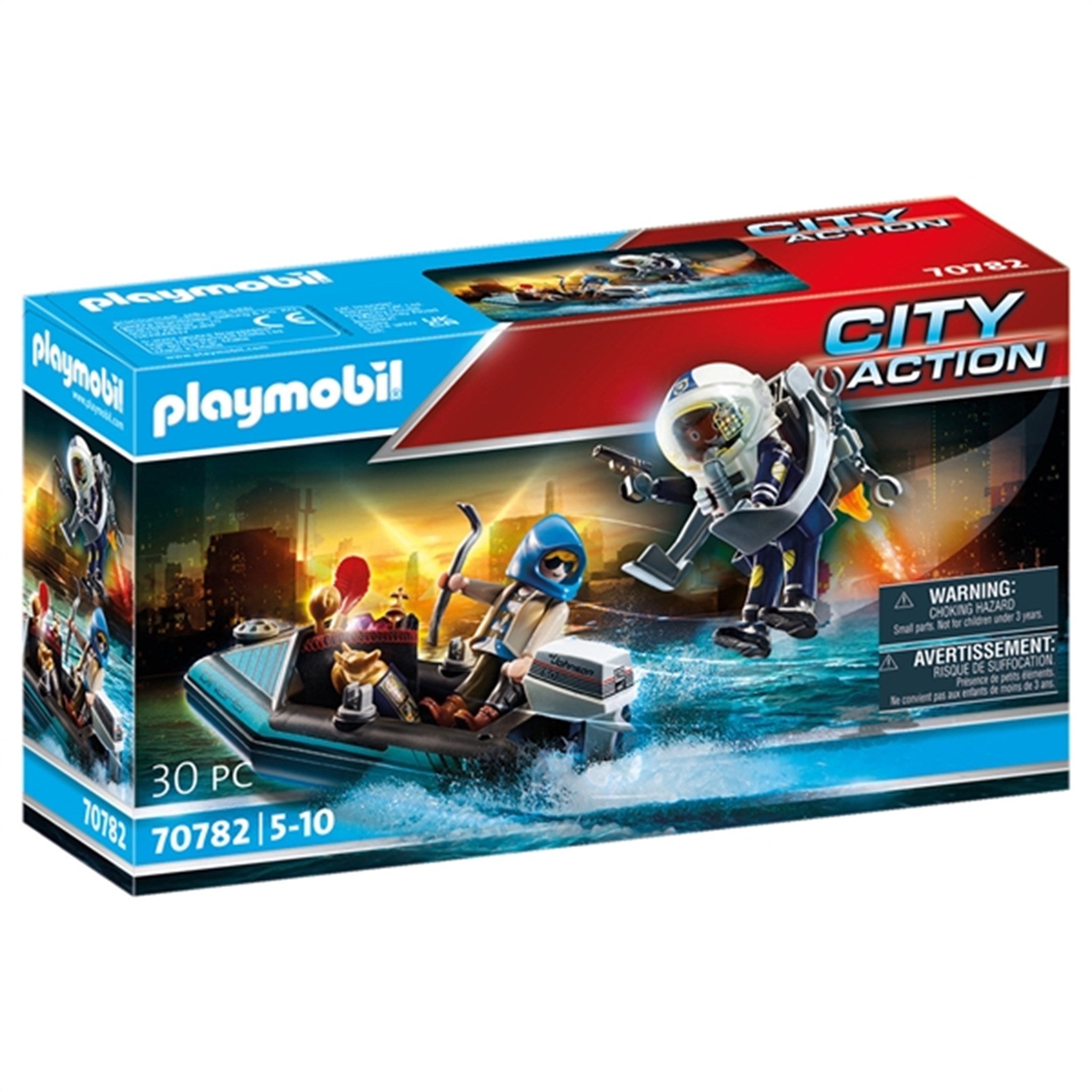 Playmobil® City Action - Politi-Jetpack: Anholdelse af Kunsttyven