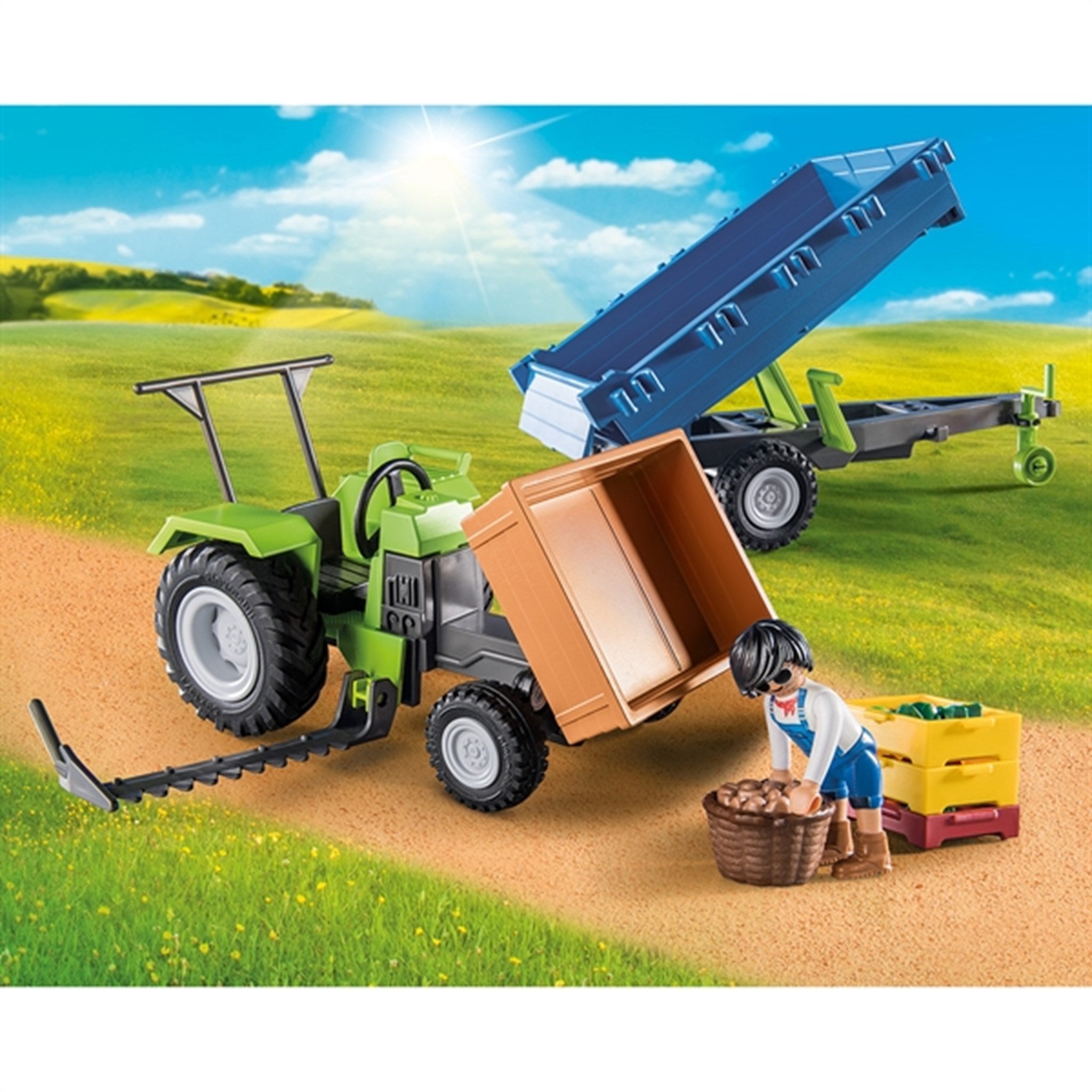 Playmobil® Country - Traktor med Anhænger 2
