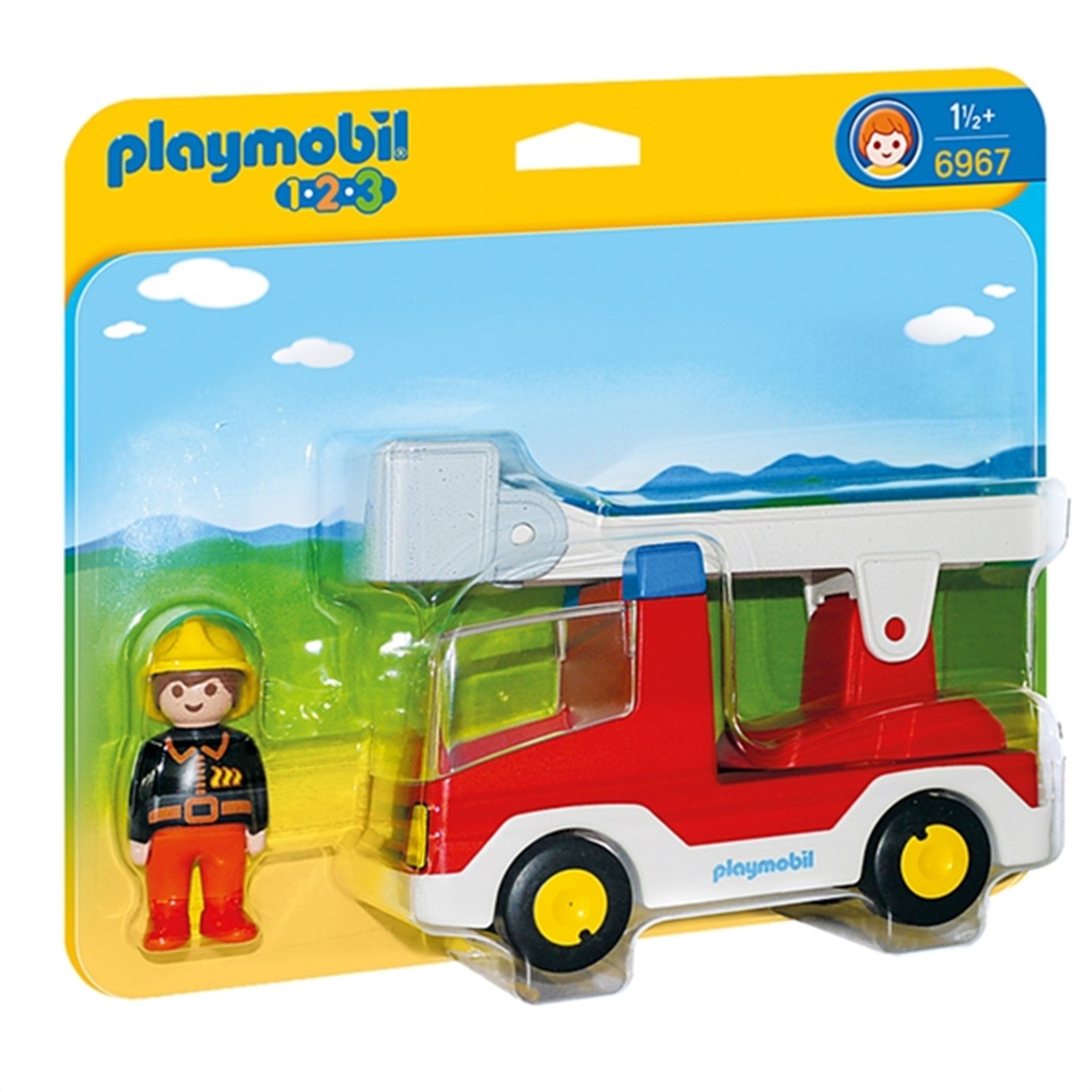 Playmobil® 1.2.3 - Brandbil med Stige