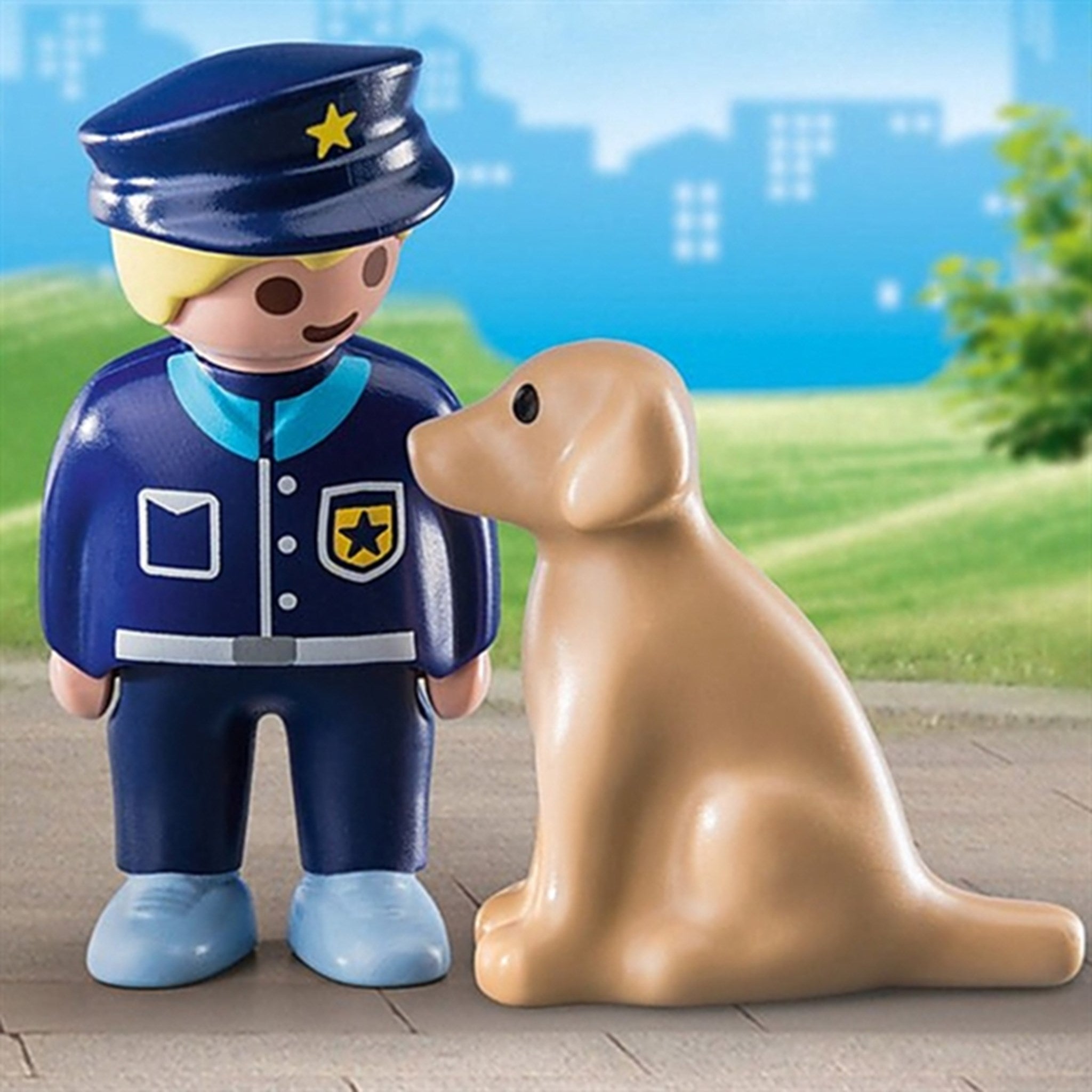 Playmobil® 1.2.3 - Politibetjent med Hund 2