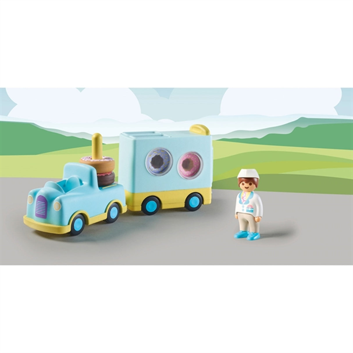 Playmobil® 1.2.3 - Crazy Donut Truck with Stacking and Sorting Feature