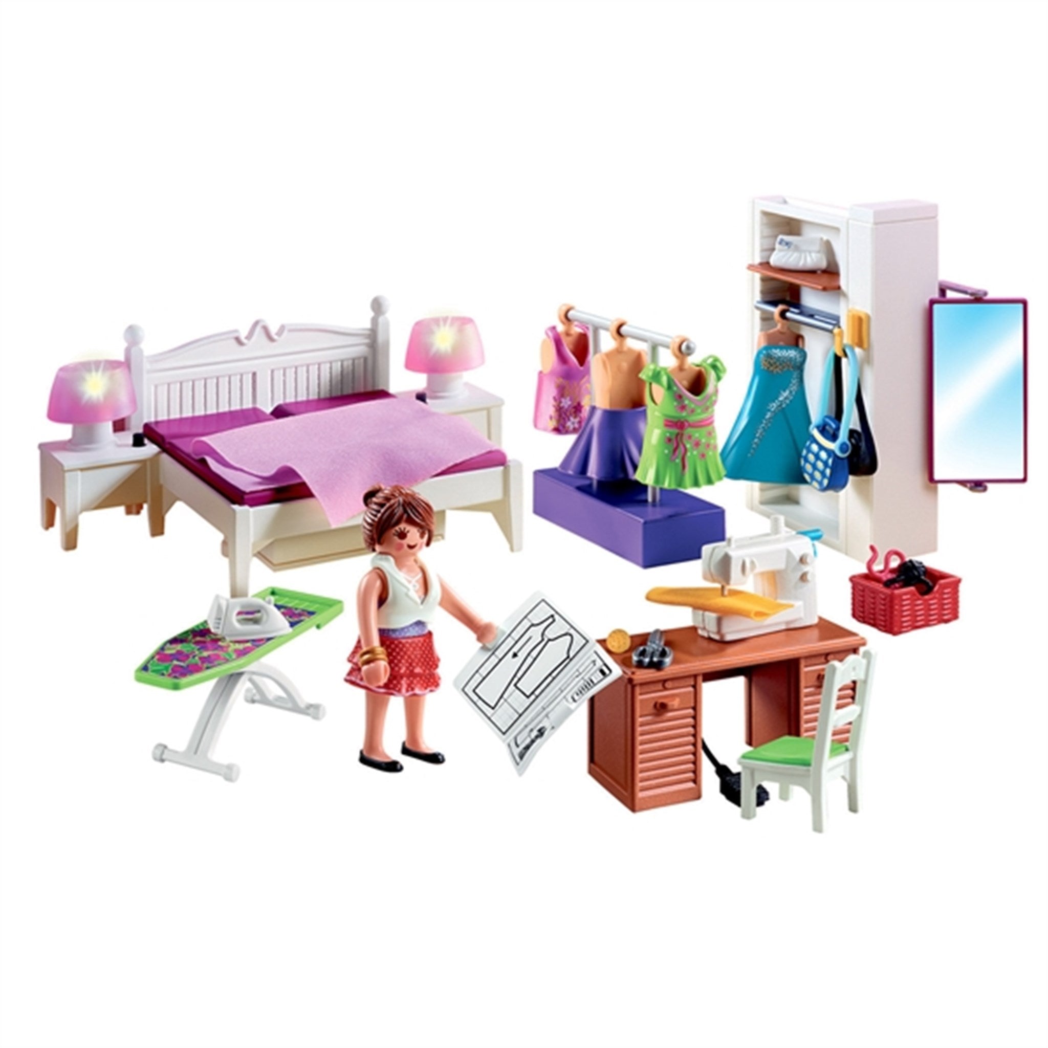 Playmobil® Dollhouse - Soveværelse med Syhjørne 5
