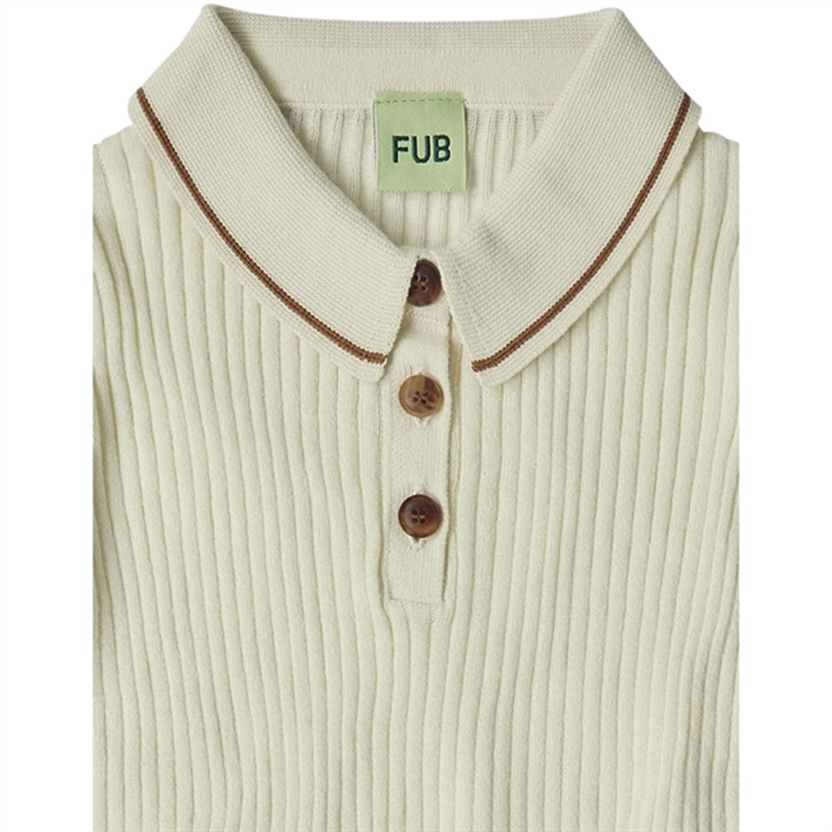 FUB Ecru Polo T-shirt 2