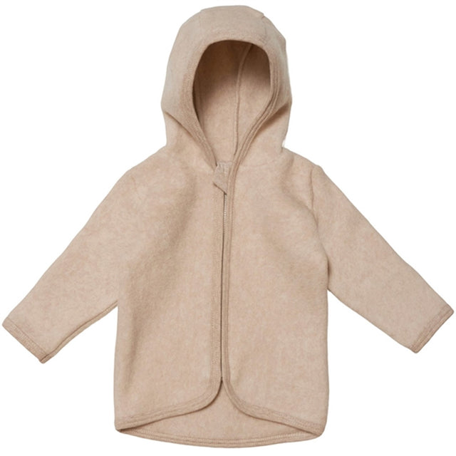 Huttelihut Bomuld Fleece Baby Jakke Poofy Camel