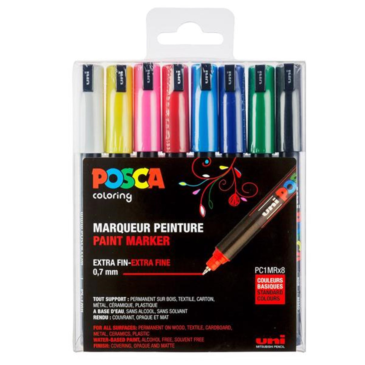 Posca Uni Marker PC-1MR/8A 8 Farver