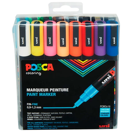 Posca Uni Marker PC-3M/16A 16 Farver