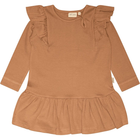 Petit Piao® Caramel Kjole Modal Frill