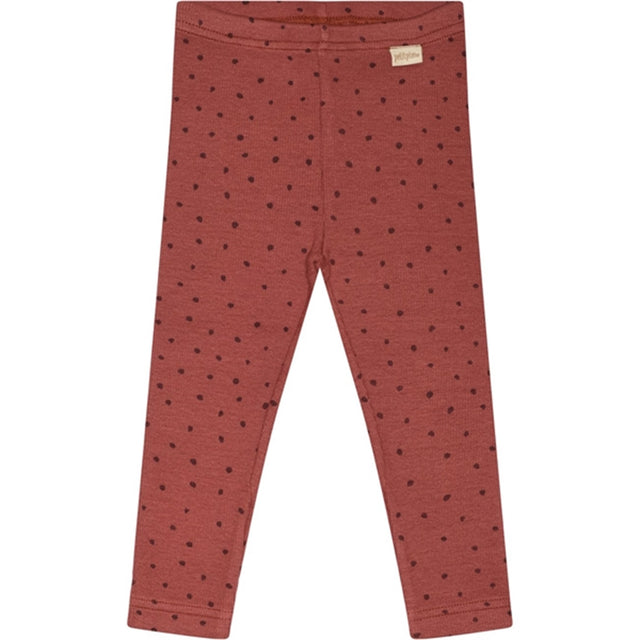 Petit Piao® Berry Dust/Dark Red Leggings Modal Dot