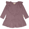 Petit Piao® Lavender Mist Kjole Modal V-Frill