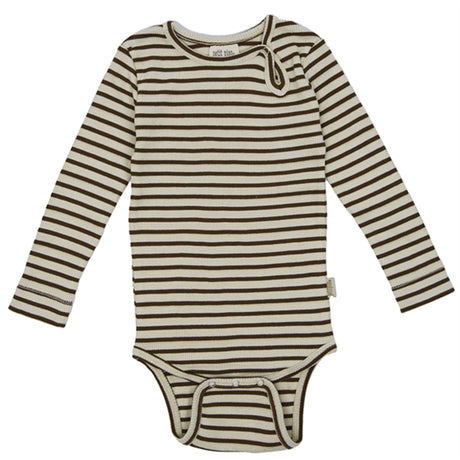 Petit Piao French Roast/Tapioka Modal Striped Body