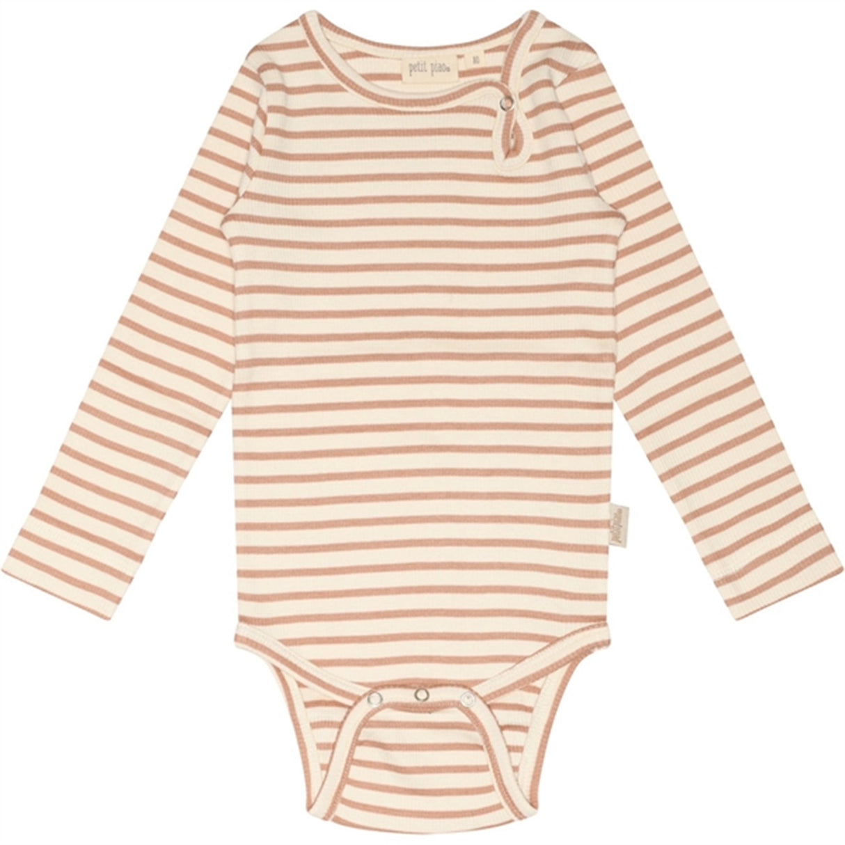 Petit Piao® Cafè Rose/Off White Body Modal Striped