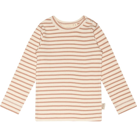 Petit Piao® Cafè Rose/Off White Bluse Modal Striped