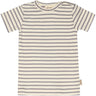 Petit Piao Dusty Lavender/Offwhite T-shirt S/S Modal Striped