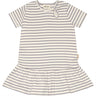 Petit Piao Dusty Lavender/Offwhite Kjole S/S Modal Striped