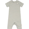 Petit Piao Light Petrol/Offwhite Heldragt S/S Modal Striped