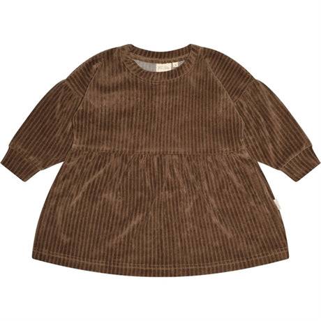 Petit Piao® Walnut Sweat Kjole Fløjl