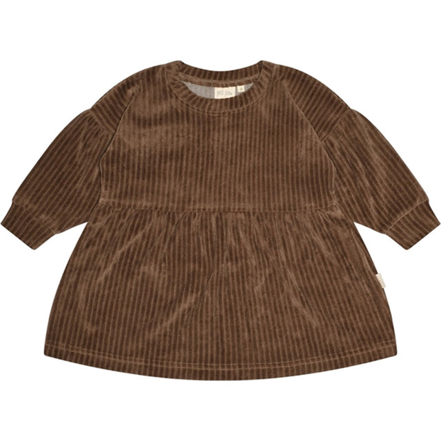 Petit Piao® Walnut Sweat Kjole Fløjl