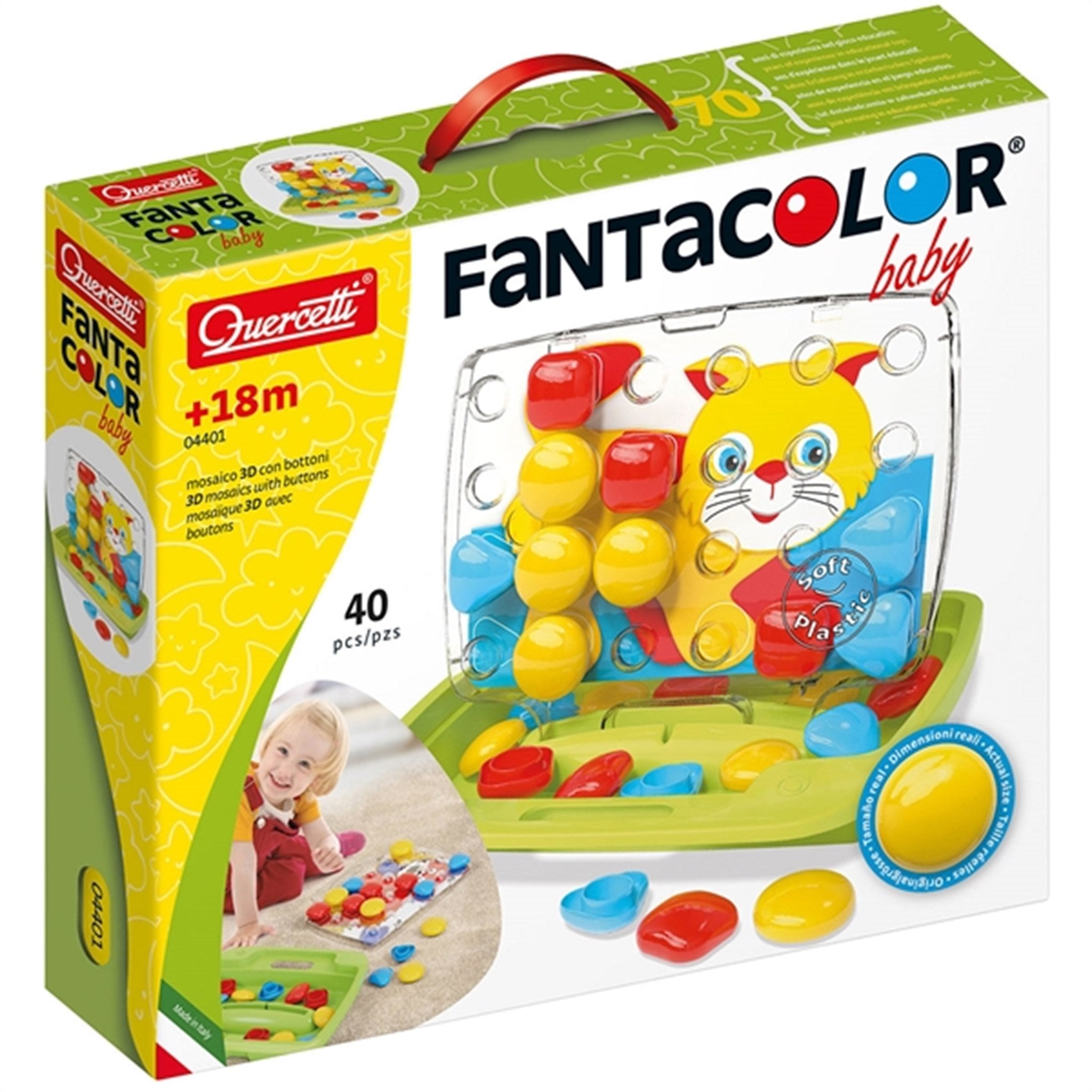 Quercetti Stiftmosaik FantaColor Baby (40 dele) 4