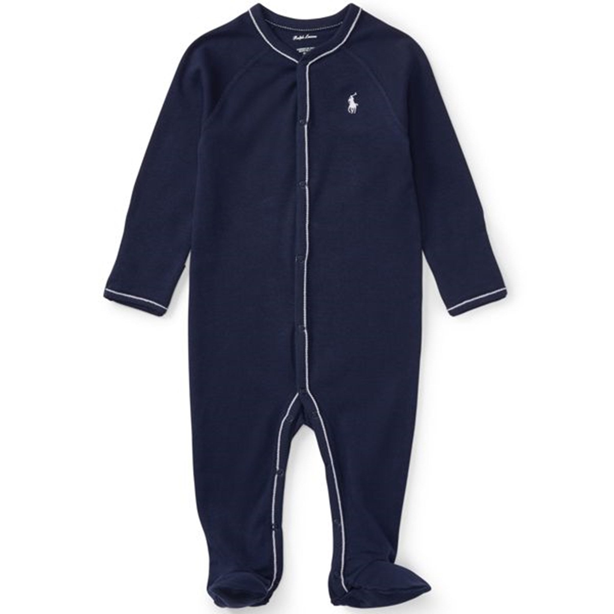 Ralph Lauren Baby Boy Coverall Solid French Navy