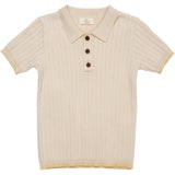 Copenhagen Colors Cream/Pale Yellow Comb. Rib Strik Polo