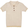 Copenhagen Colors Cream/Pale Yellow Comb. Rib Strik Polo