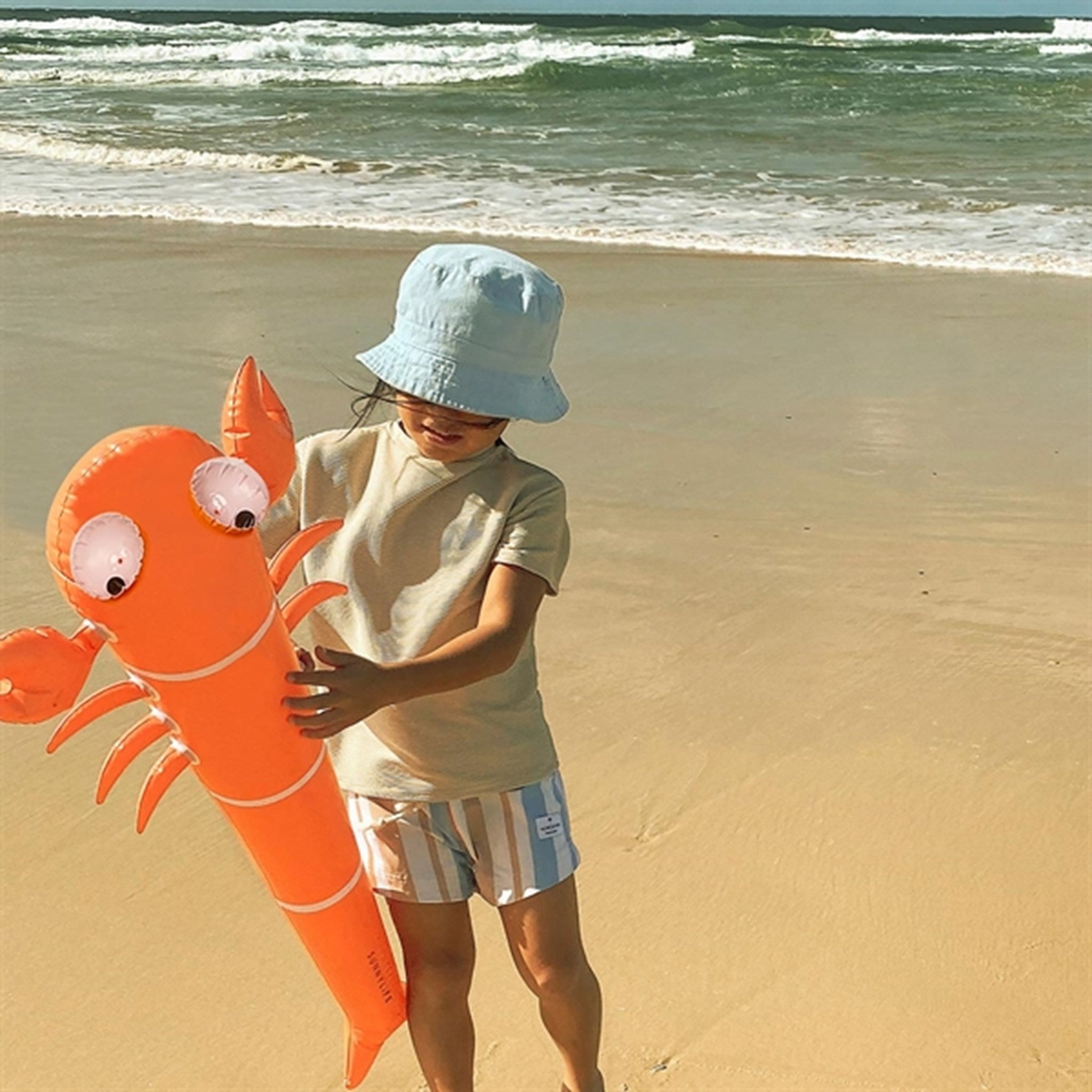 SunnyLife Noodle Sonny the Sea Creature Neon Orange 3