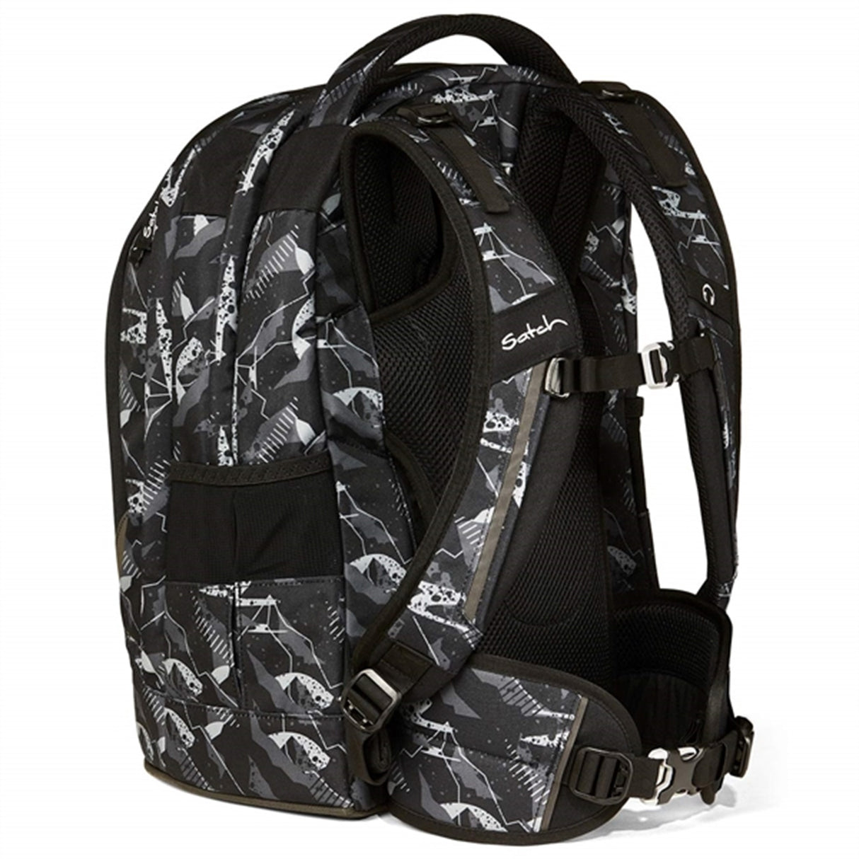 Satch Pack Skoletaske Mountain Grid