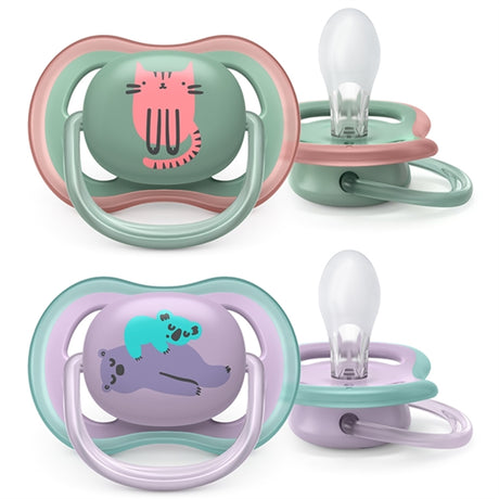 Philips Avent Ultra Air Sutter 6-18 mdr Kat/Koala 2-pak