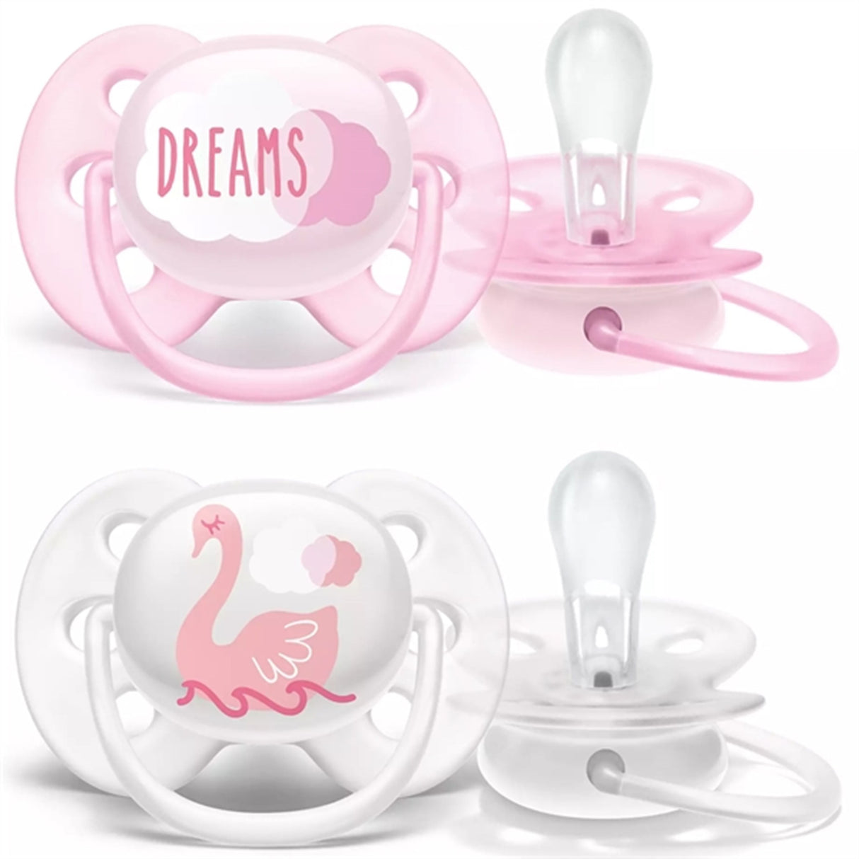 Philips Avent Ultra Soft Sutter 0-6 mdr Dreams/Svane 2-pak